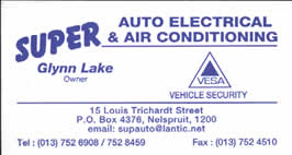 Super Auto Electrical & Air Conditiioning in Nelspruit Mpumalanga are specialists in all repairs to cars, trucks, and tractor electrical systems